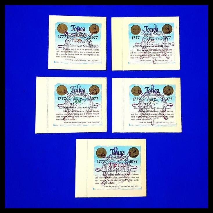 

BEST DEAL PRANGKO BICENTENNIAL CAPTAIN COOK'S FAREWELL VOYAGE DARI TONGA (5V) !!!!!!