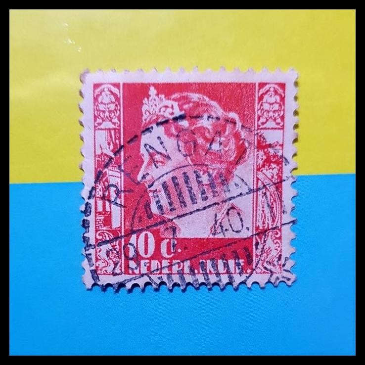 

TERBARU PRANGKO NED INDIE WILHELMINA 10C. CAP POS, RENGAT 29.7.40 !!!