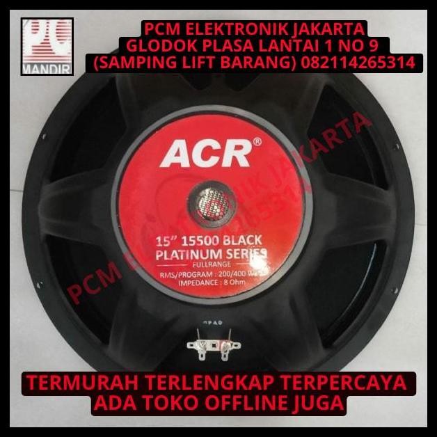 TERBARU SPEAKER WOOFER 15 INCH ACR 15500 BLACK PLATINUM SERIES 