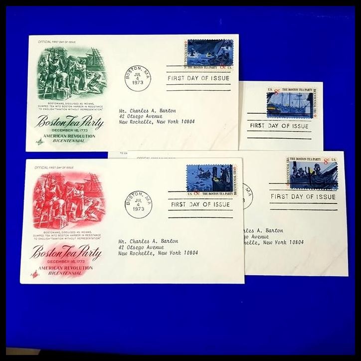 

TERBARU PRANGKO/PERANGKO AMERIKA. FDC BICENTENNIAL BOSTON TEA PARTY 1773 !!!!!!