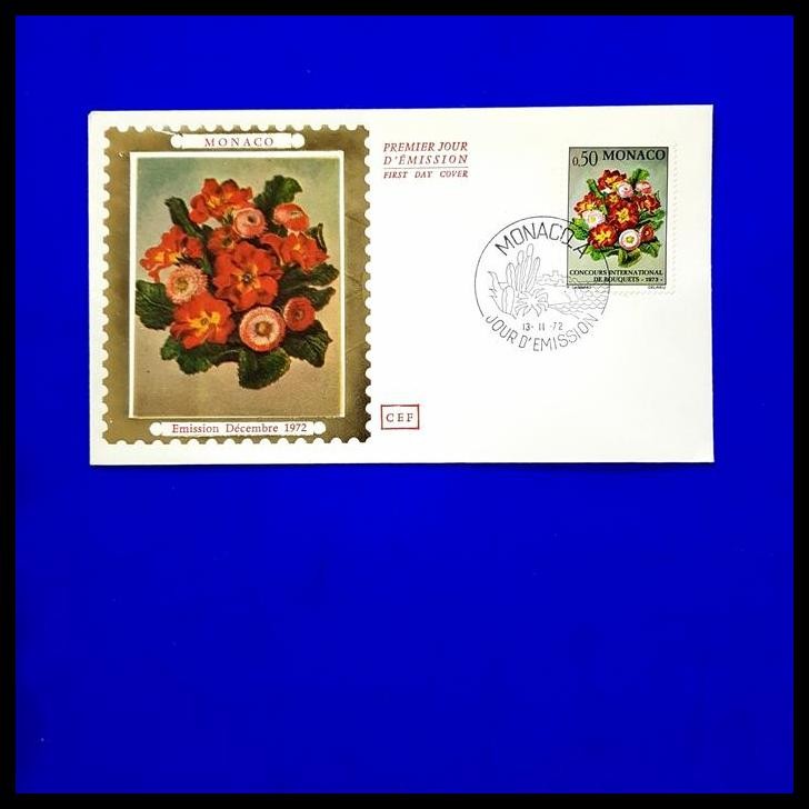 

HOT DEAL PRANGKO INTERNATIONAL FLOWER SHOW, MONTE CARLO. SET 3 FDC SUTERA 1972 !!!
