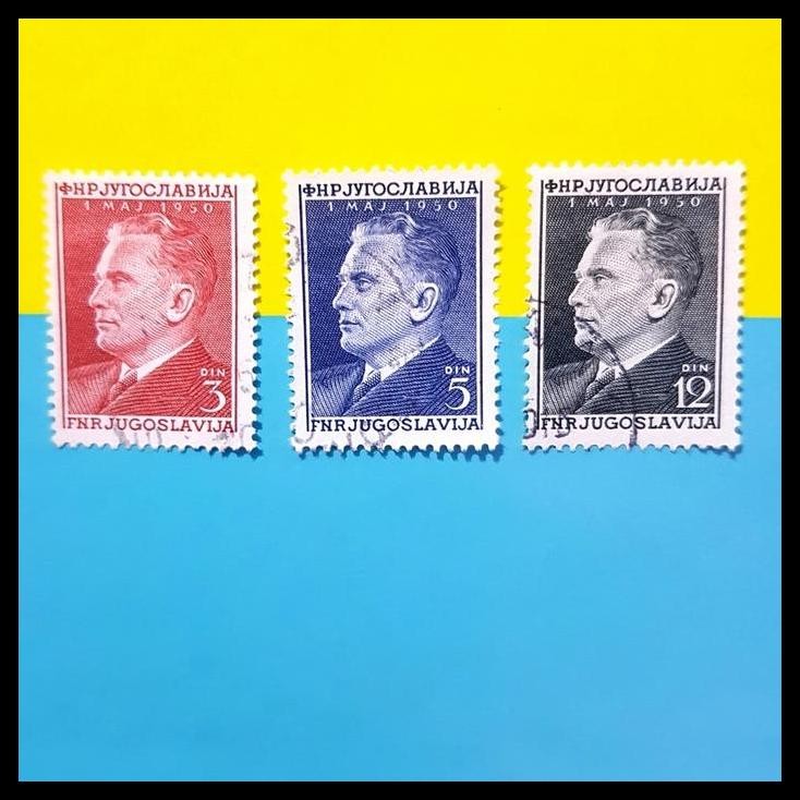 

TERBARU PERANGKO/PRANGKO YUGOSLAVIA 1950. LABOR DAY.MAY 1. MARSHALL TITO (3V)