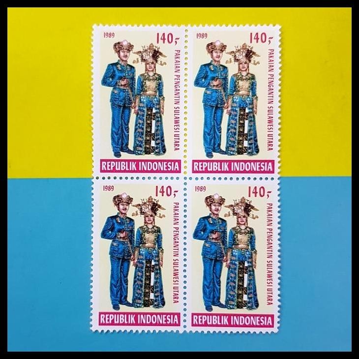 

DISKON PRANGKO INDONESIA. PAKAIAN PENGANTIN DARI SULAWESI UTARA. BLOK-4. MNH !!!