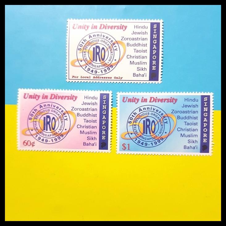 

GRATIS ONGKIR PRANGKO SINGAPORE 1999. 50TH ANNIVERSARY UNITY IN DIVERSITY. SET. MNH !!!!!!