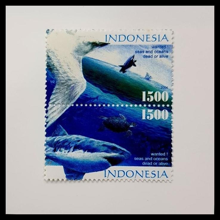 

TERBARU PRANGKO INDONESIA. IKAN PAUS DAN HIU, BURUNG PEDULI LINGKUNGAN