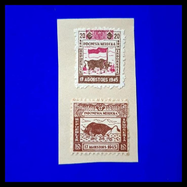 

TERMURAH PRANGKO INDONESIA. 12-1-1946. PRANGKO PERTAMA YANG DICETAK OLEH PEMERINTAH REPUBLIK INDONESIA. DICETAK DALAM RANGKA MEMPERINGATI SETENGAH TAHUN MERDEKA. NOMINAL 10 (+10) SEN DAN 20 (+10) SEN. !!!!!