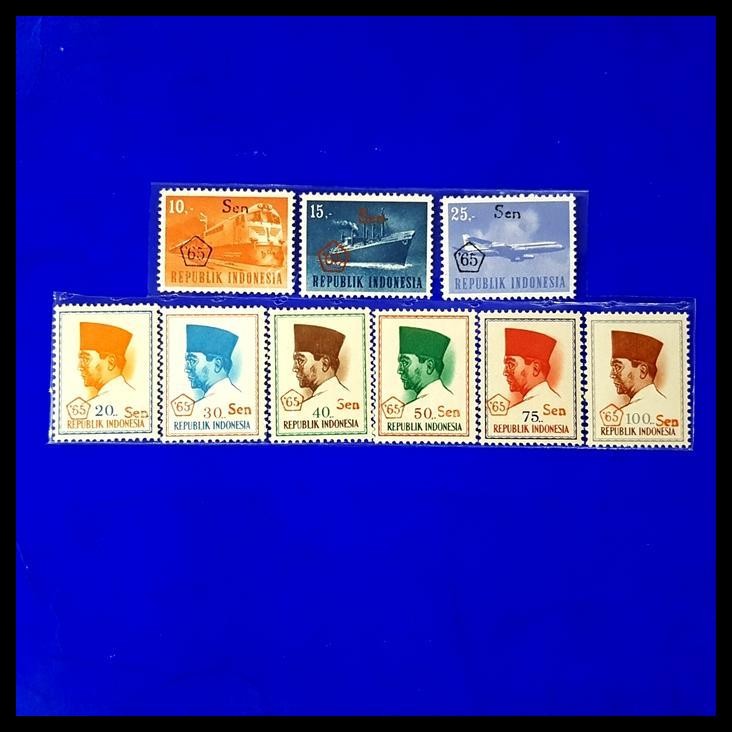 

HOT DEAL PRANGKO INDONESIA. PRESIDEN SOEKARNO, TRANSPORTASI C.T. '65 DAN SEN