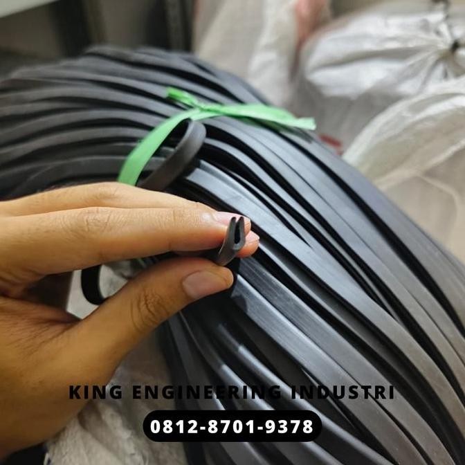 Karet list u 7mm Karet lis u jepit Karet list u 7mm jepit polos