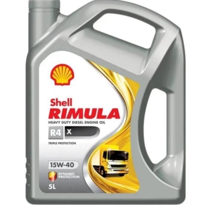 Oli Diesel / Oli Mobil / Oli Mesin SHELL RIMULA R4X 15W-40 @5 Liter