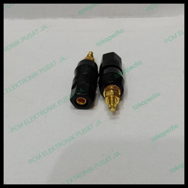 HOT DEAL 1528 BINDING POSH GOLD EMAS SOCKET TERMINAL SPEAKER SEDANG 