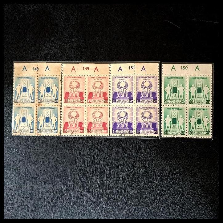 

DISKON PRANGKO INDONESIA 1957. HARI KOPERASI. BLOK-4. USED C.T.O. HARGA KATALOG 320K !!!!