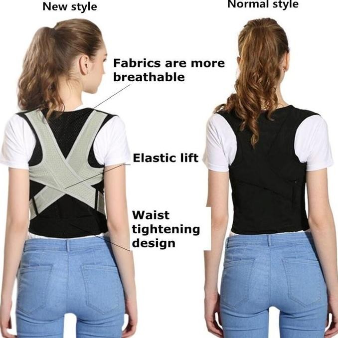 TERLARIS Korset Penyangga Punggung Tali Punggung Pria  Penarik Punggung Korektor Punggung Adjustable