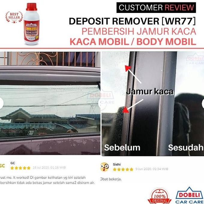 PEMBERSIH JAMUR KACA MOBIL , BODY MOBIL - FREE Microfiber WR77 DOBELI