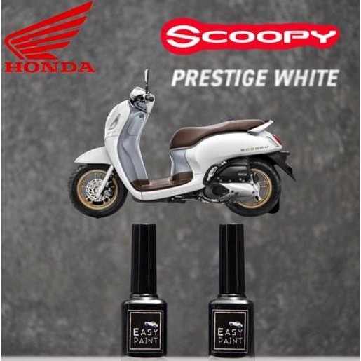 Cat Oles Prestige White Honda Scoopy Mutiara Putih Kekuningan Doff Dof