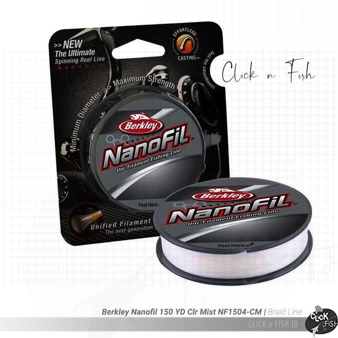 BARU Senar Berkley NANOFIL 150YD / 137 Clear Mist NF150 | 4 6 10 12 14 17lb