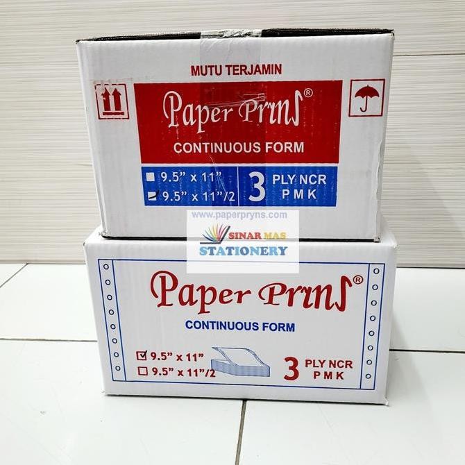 

Kertas Continuous Form/ Kertas Komputer Paper Prins 9 1/2 11" 3 Play
