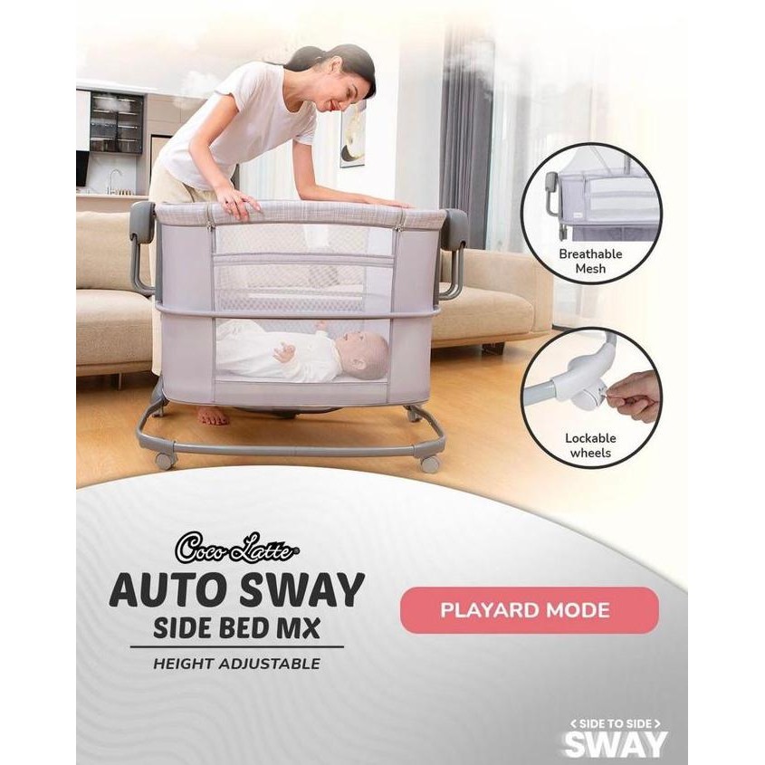 Cocolatte Auto Sway Swing Sidebed Mx / Box Tidur Bayi Ayun Elektrik