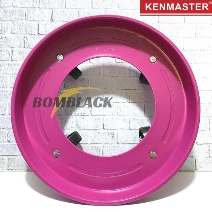 Terlaris Kenmaster Tatakan Tabung Gas Elpiji Besi Bulat Plus Roda 3Kg 5Kg 12Kg - Pink