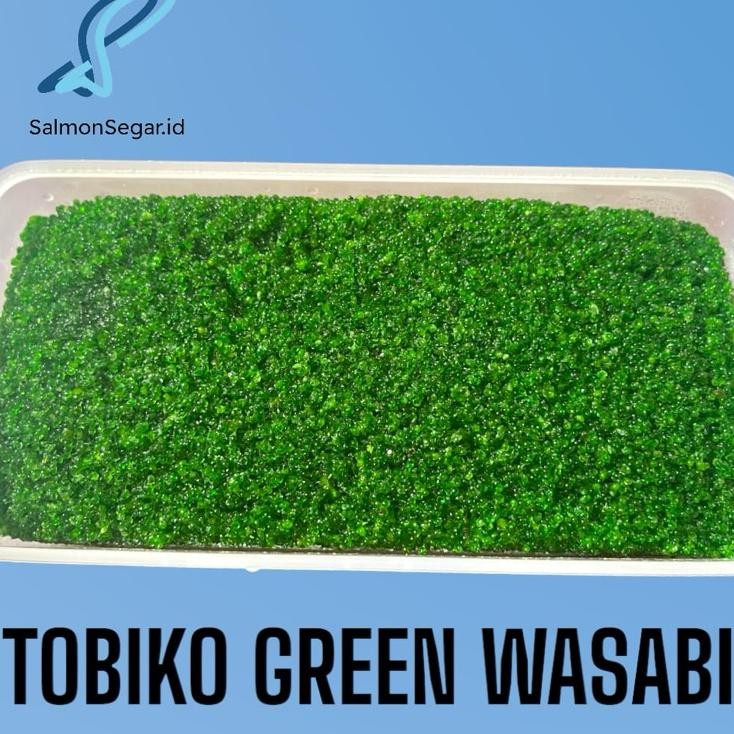 

Tobiko Green Wasabi Tobiko Hijau Telur Ikan Terbang Fish Roe