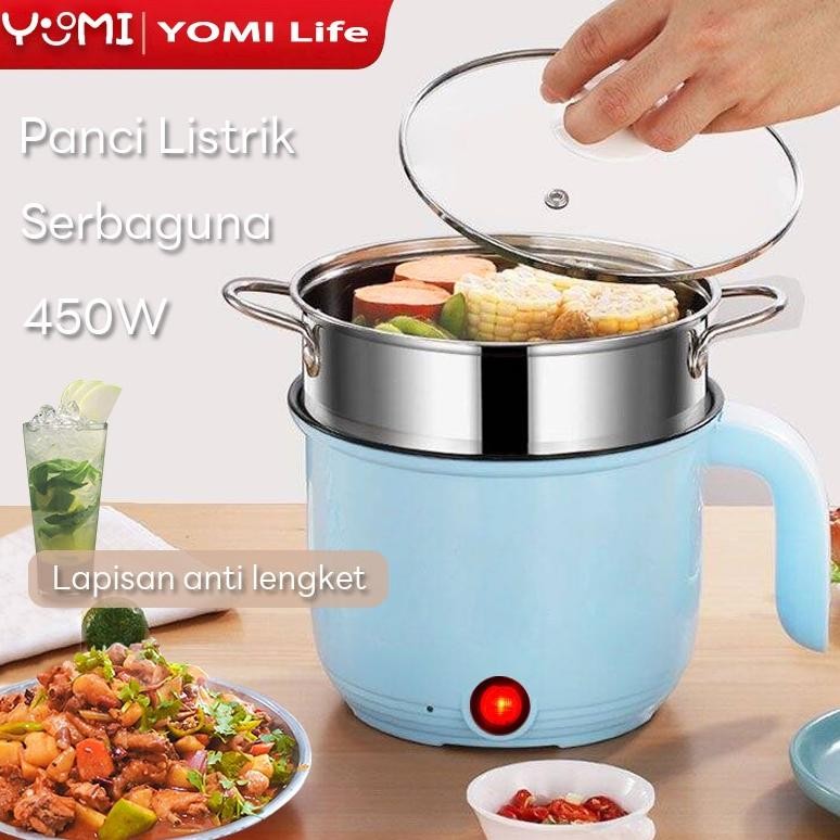 Panci Elektrik 3 In 1 Anti Lengket / Panci Listrik Multifungsi / Panci Listrik Serbaguna Steamer Coo