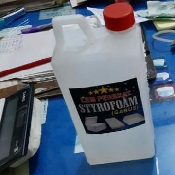 

Lem Styrofoam 1 Liter - Lem Khusus Gabus Dekorasi Styrofoam