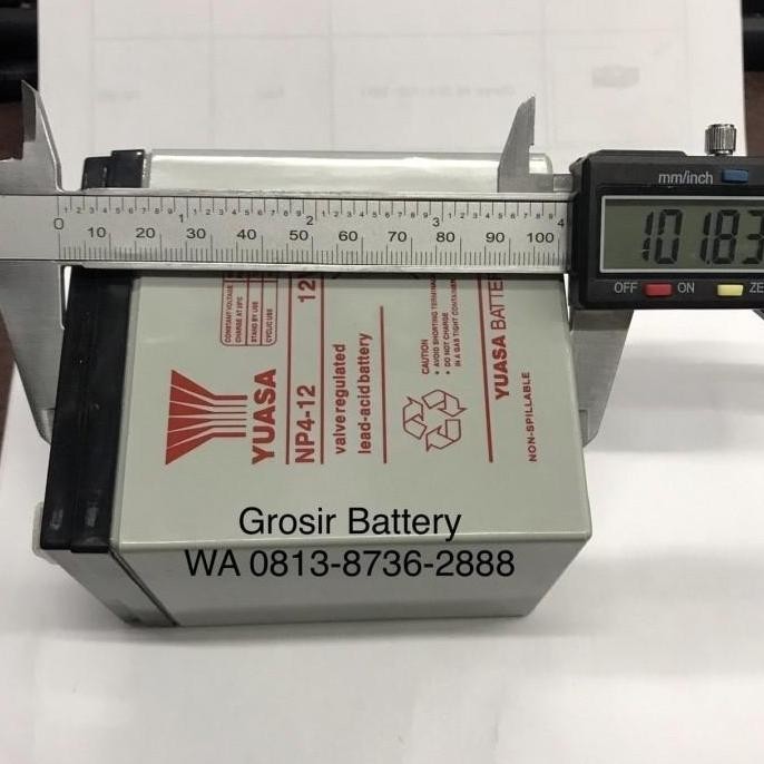Aki Baterai Kering Yuasa NP4-12 Aki kering Yuasa 12V 4Ah Yuasa NP4-12