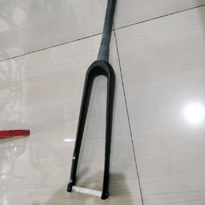 Original Fork Gravel bahan Carbon TA 12 x 100 700c mosso fork rigid discbrake Flat Mount Tapper sepe