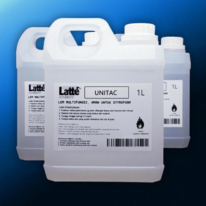 

Lem Styrofoam Gabus 1 Liter UNITAC Lem Serbaguna untuk Foam & Kerajinan