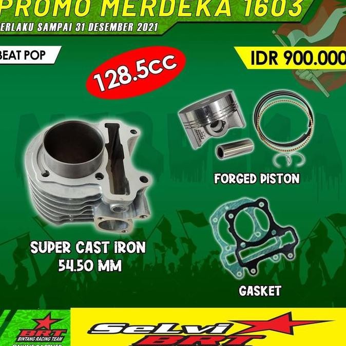 BLOK CAST IRON BRT BEAT POP ESP STREET SCOOPY ESP 54.50 BOREUP 130 CC