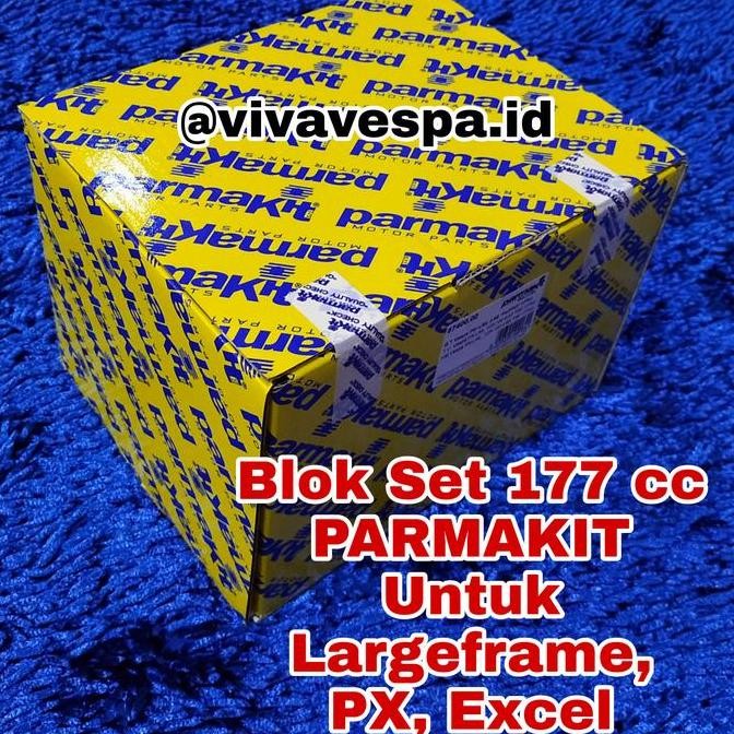 Blok Set 177 cc parmakit utk Vespa Largeframe PX , Excel , dkk
