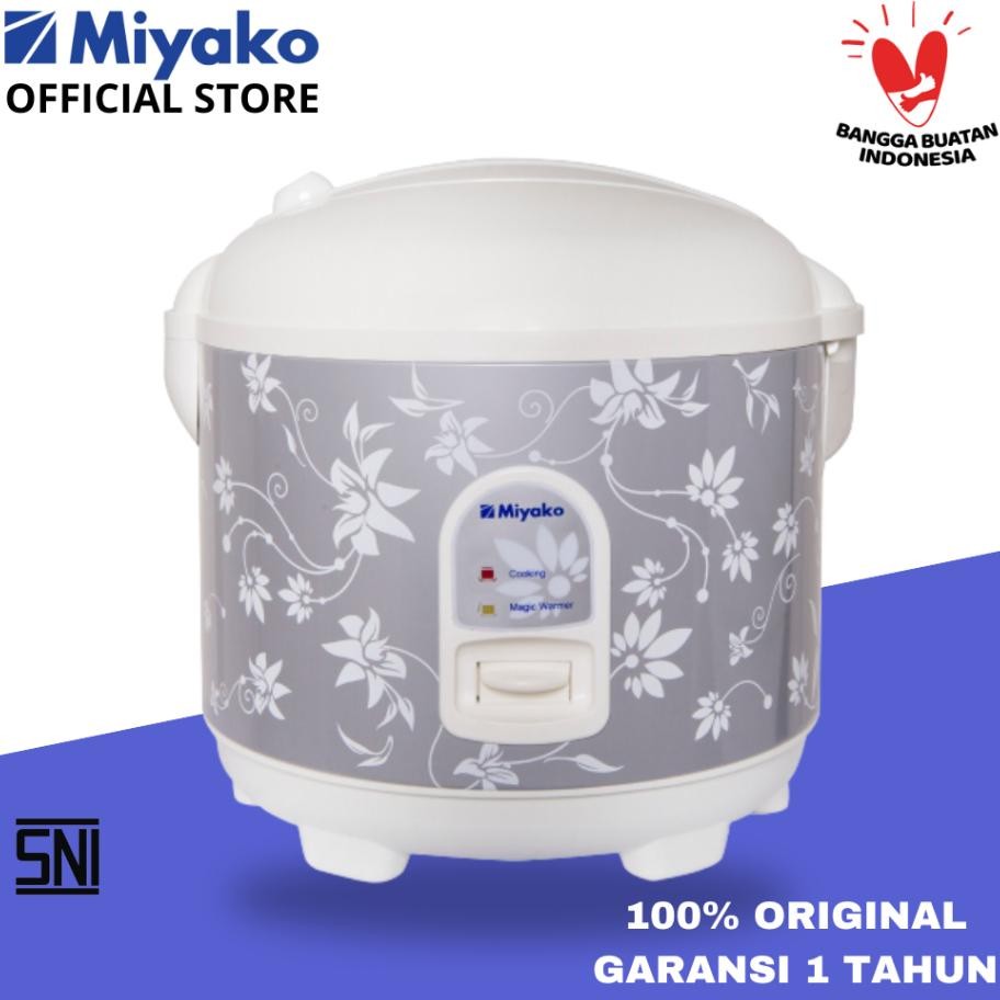 Miyako MCM528 Rice Cooker / Magic Com 1.8 Liter 3 in 1 Bonus Gelas Ukur dan Sendok Nasi