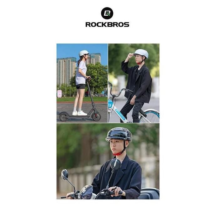 Rockbros Zk-016 Cycling Ebike Helmet - Helm Sepeda Lipat - Titanium