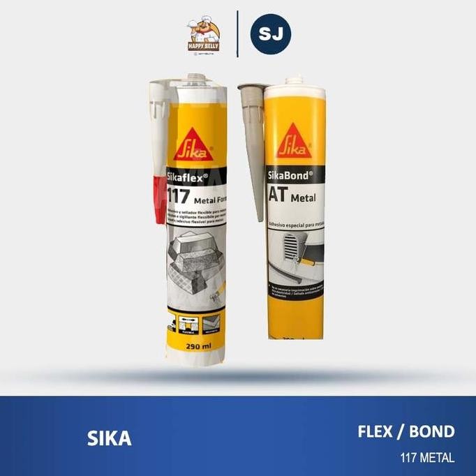 Lem Silikon Seng Atap Anti Bocor SikaBond AT Metal Untuk Logam