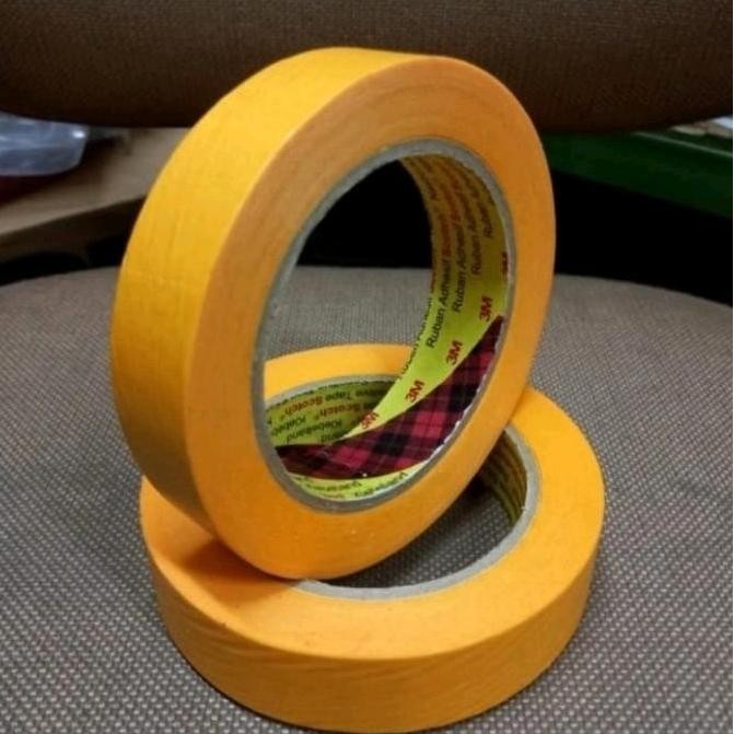 

Masking Tape 3M 244 - Lakban Kertas Lem 24mm x 50m Original