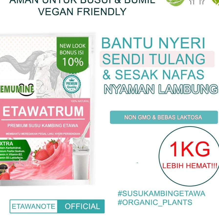 

Susu Kambing Etawa Bubuk 1Kg Untuk Tulang Dan Sendi Susu Tulang Dan Sendi Susu Etawa Untuk Paru Bubuk Murni Susu Kambing Skygoat Etawalin Susu Sendi Dan Tulang Etawaku Platinum Susu Gomilk Etawa Lemumine 1Kg