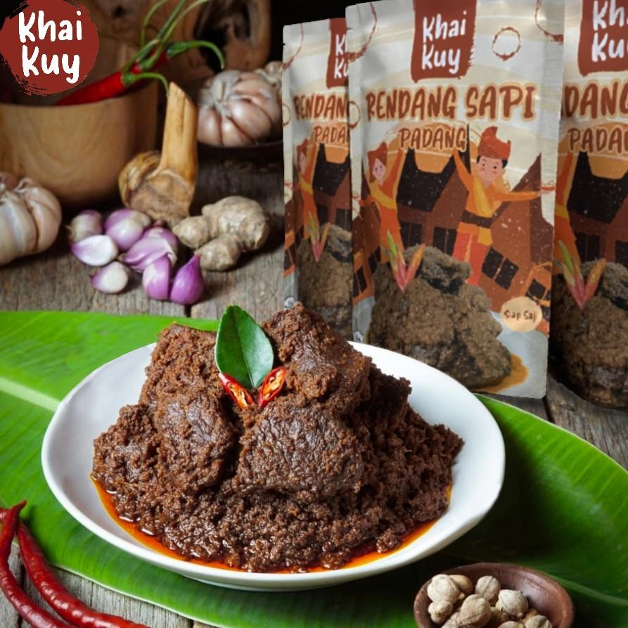 

Khaikuy - Rendang Daging Sapi Asli Padang Kemasan Siap Saji 150gr
