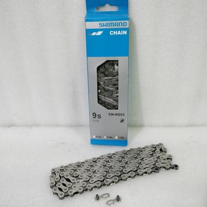 Rantai Sepeda Shimano CN-HG53 9 Speed Chain 116 Link Untuk MTB Road