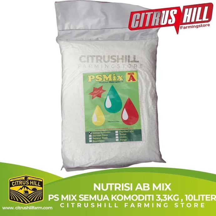 PROMO AB MIX PS MIX 10 LITER 3,3KG - AB MIX HIDROPONIK NUTRISI AB MIX