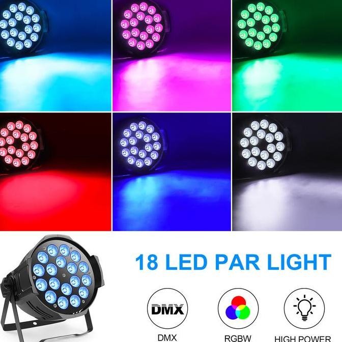 Par led 18 LED X 10 Watt REDSUN full colour RGBW 4in1