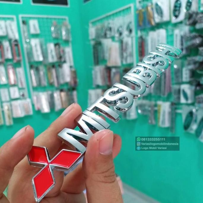 emblem logo mitsubishi kuda galant lancer grandis bagasi mobil