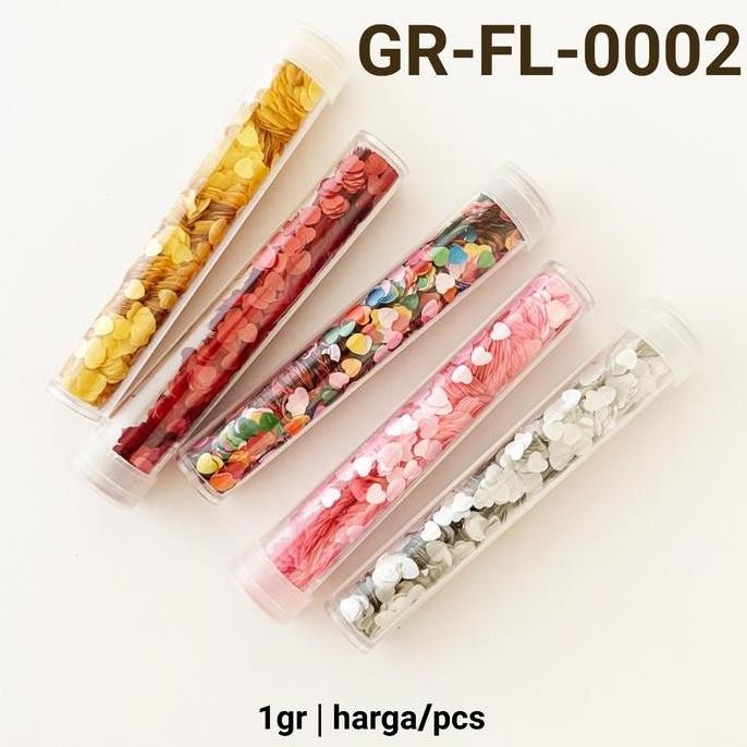 

Sprinkles Glitter Borci Kertas Emas Hati Edible - Dekorasi Kue Import Gr-Fl-0002