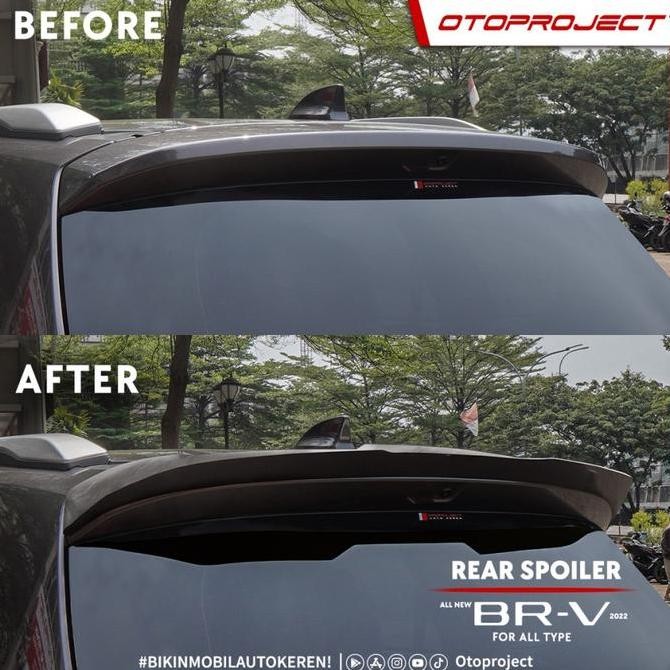 Rear Spoiler Mobil Honda BRV 2022 - 2023 (Non Painting) Otoproject