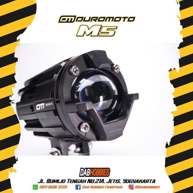 Lampu Motor Duromoto M5 60W Lampu Tembak Motor GARANSI