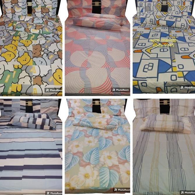 Sprei Bahan perca My Love ukuran no.1 (180x200) material Katun CVC