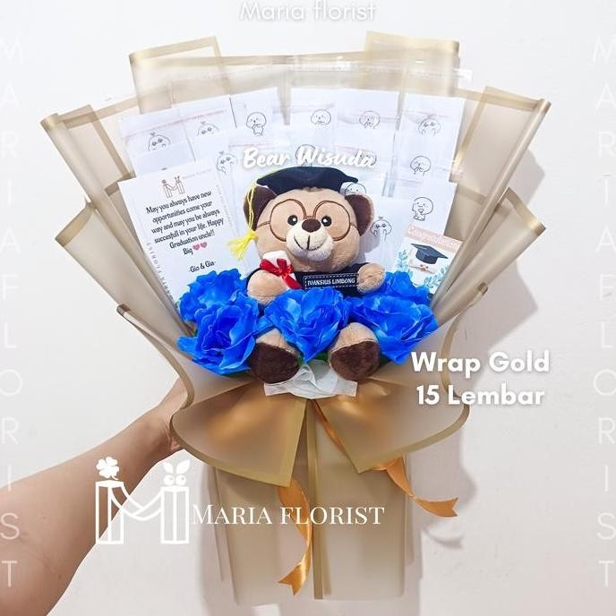 Buket Bunga Uang Boneka - Buket Boneka Wisuda - Buket Graduation