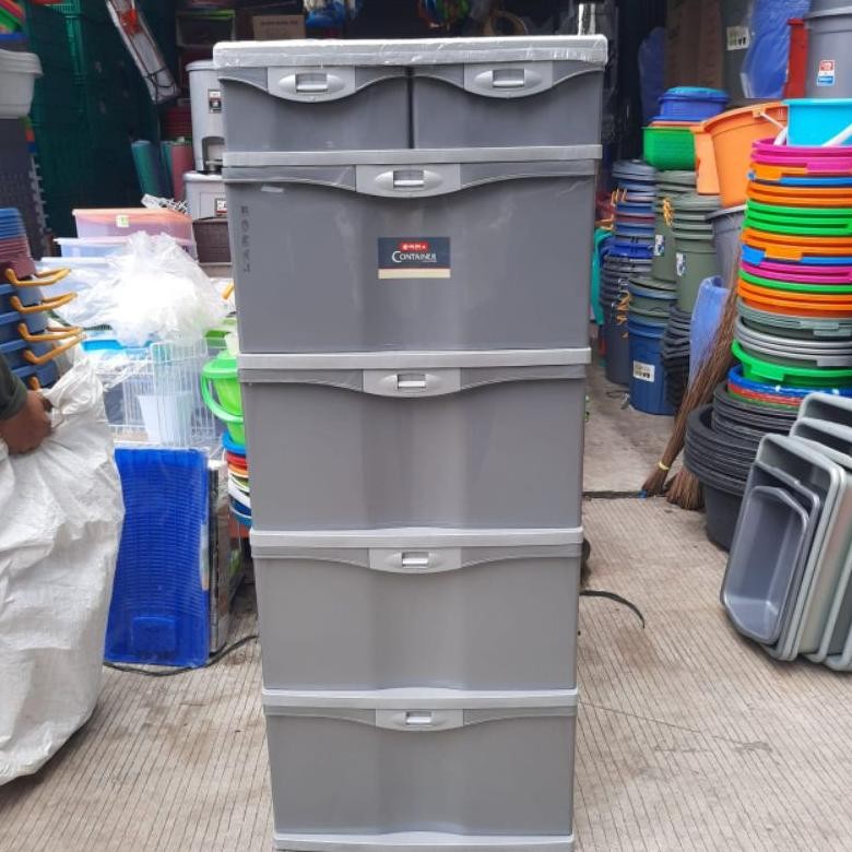 Lion Star - Lemari Pakaian Plastik Susun 4 Lion Star / Primera Container Sl4 Baru