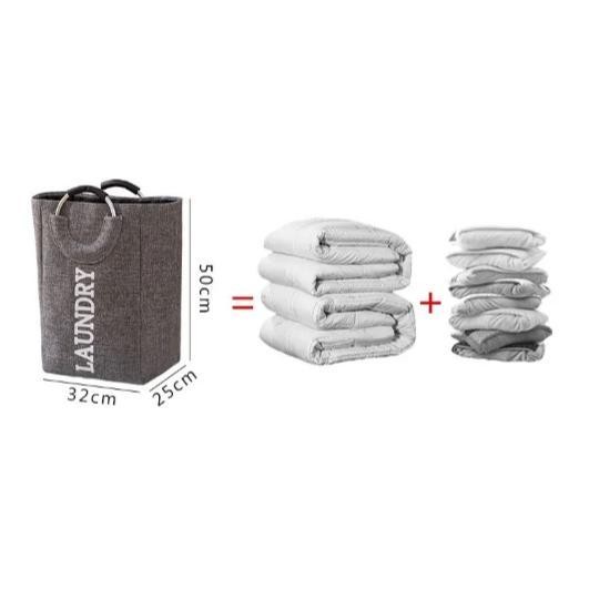 Gbs Laundry Clothes Storage Carry Bag Basket Keranjang Tas Londry Baju