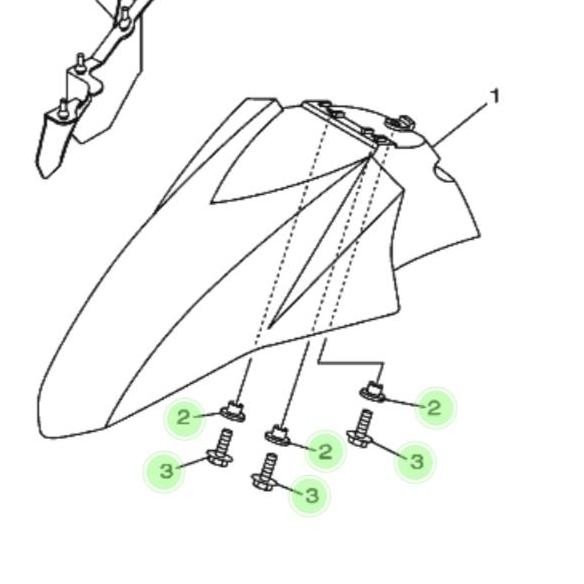 ready Bosh + baut spakbor depan mio sporty fino mio soul original yamaha