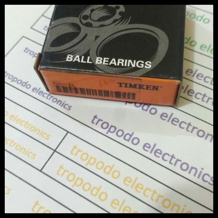 GRATIS ONGKIR BALL BEARING 6301 ZZ MERK TIMKEN 