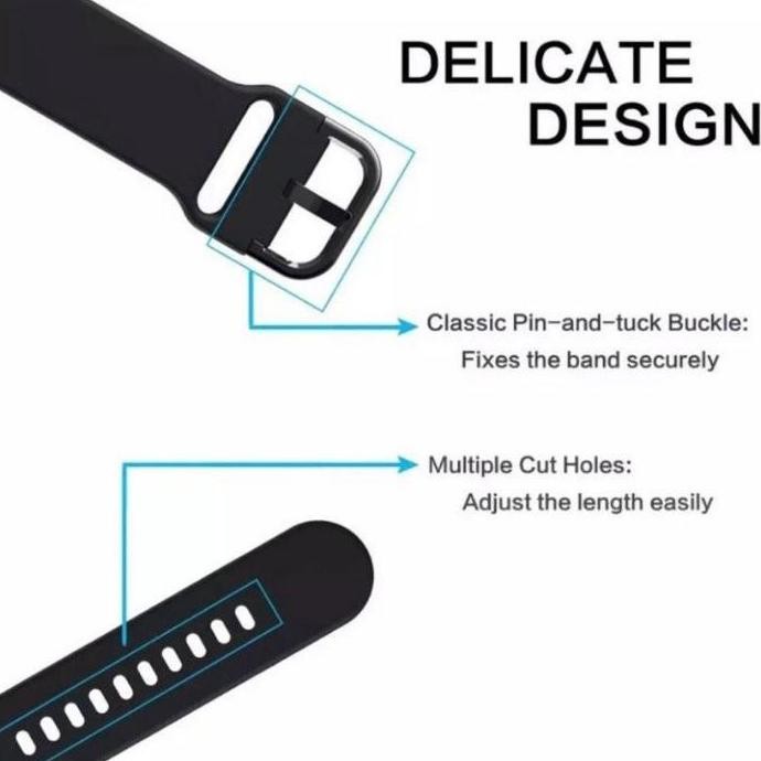 Strap Smartwatch Eggel Tempo 2 Tali Jam Rubber Colorful Buckle murah